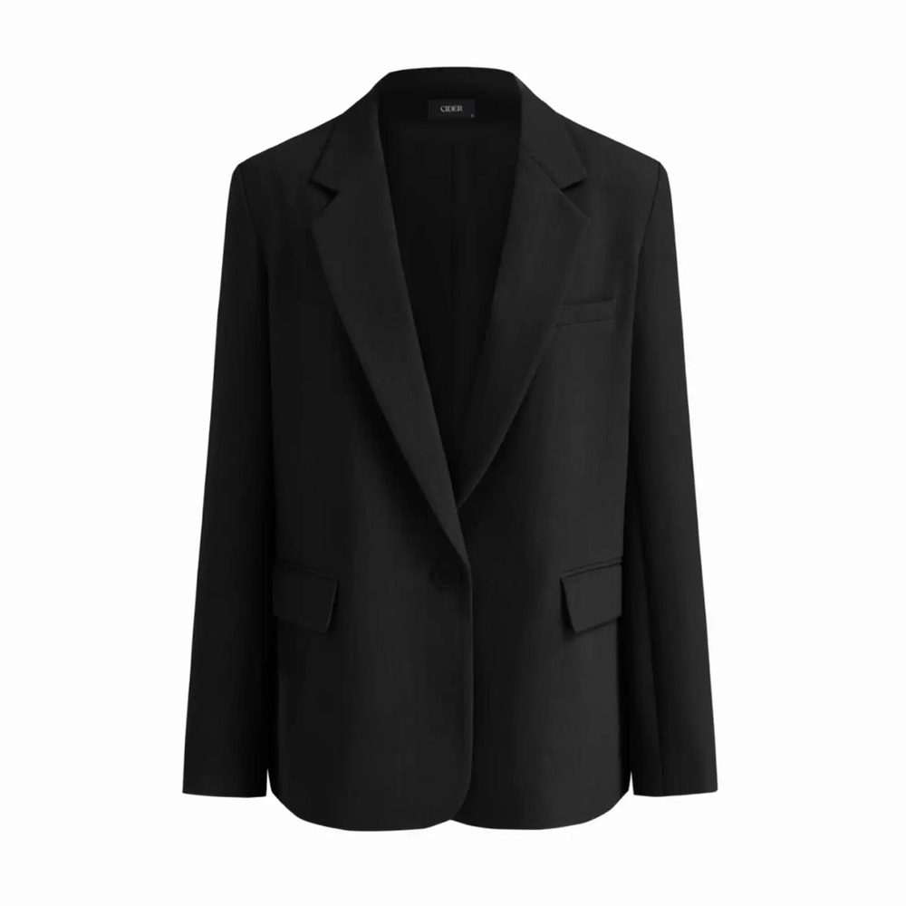 Cider Black NOTCHED COLLAR OVERSIZED BLAZER NWT